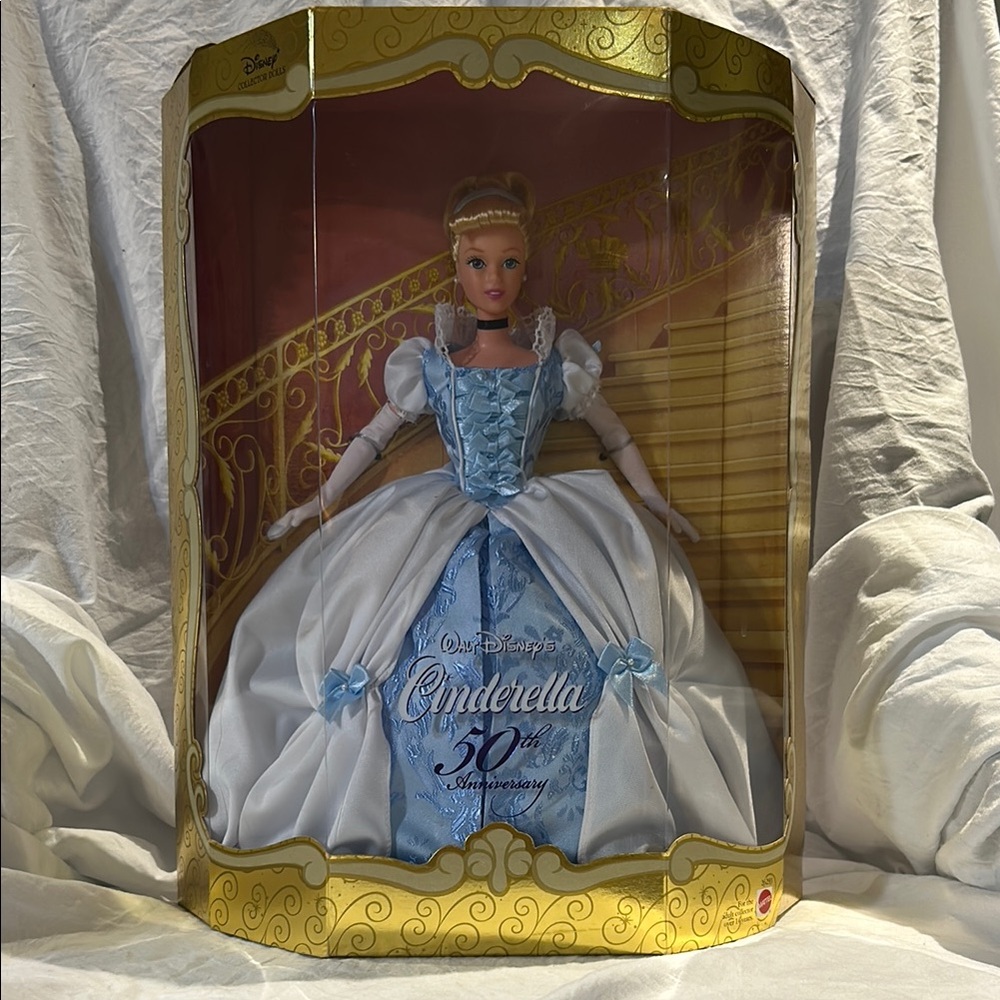 Mattel Disney Cinderella 50th Anniversary Doll - Blue and White